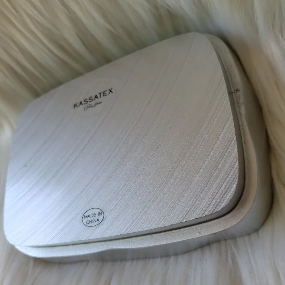 Kassatex Metallic Silver Soap Dish